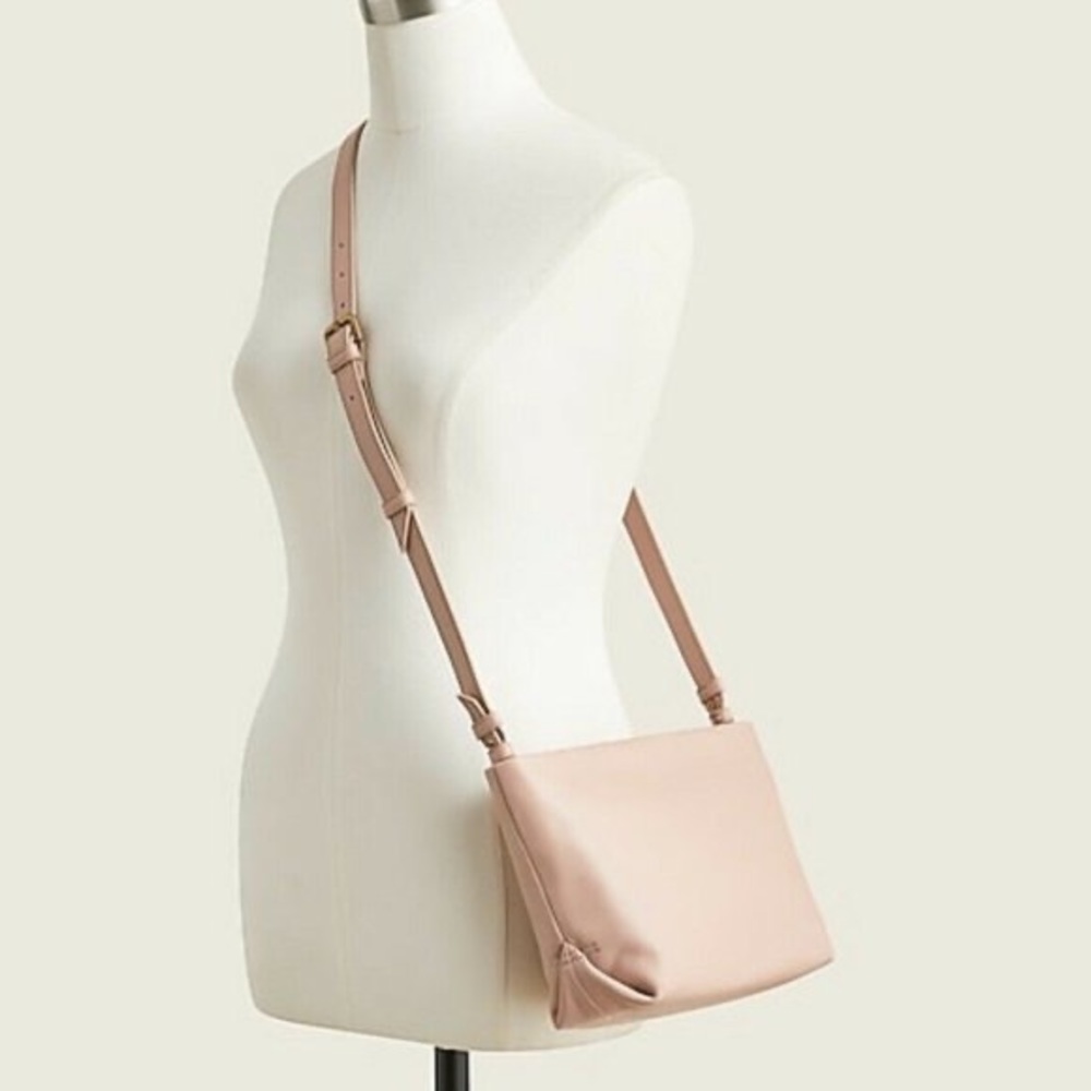 NWT dust bag J. Crew soft leather Oslo small leather bag in Warm Clay